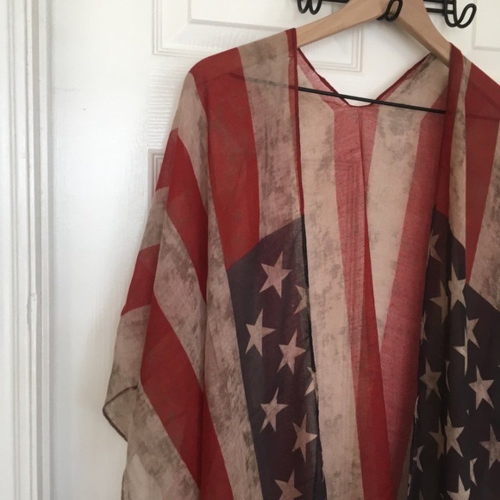 🇺🇸 American Flag Kimono - Picture 5 of 6